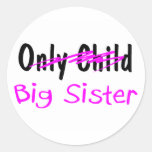 Big Sister Round Stickers