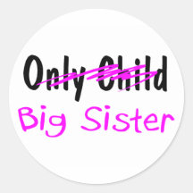 Big Sister Round Stickers
