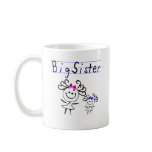 Big sister stick figure mug