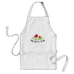 big sister to be christmas birdies aprons