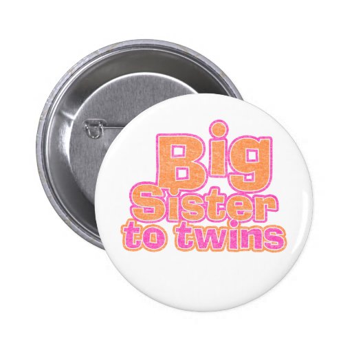 Big Sister to Twins Buttons