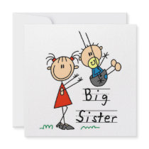 Big Sister with Little Brother Gifts Invitation