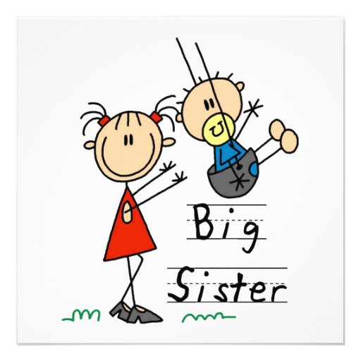 Big Sister with Little Brother Gifts Invitation