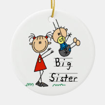 Big Sister with Little Brother Gifts Ornaments