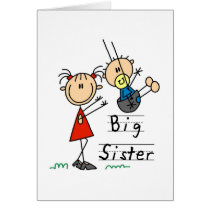 Big Sister with Little Brother Tshirts and Gifts Greeting Cards