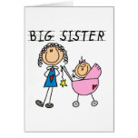 Big Sister with Little Sis Tshirts Greeting Card