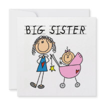 Big Sister With Little Sister Gifts Personalized Invite