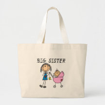 Big Sister with Little Sister T-shirts and Gifts Canvas Bag