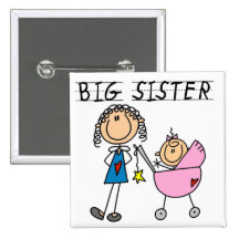 Big Sister with Little Sister T-shirts and Gifts Buttons