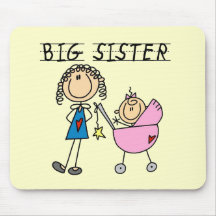 Big Sister With Little Sister T-shirts and Gifts Mousepads