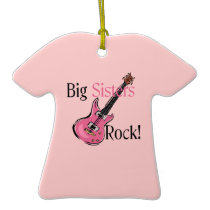 Big Sisters Rock Christmas Ornament