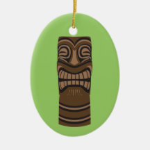 Big Smile Tiki God Ornament