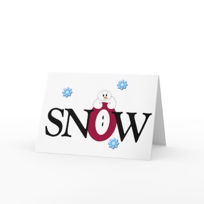 Big Snow Greeting Cards by seashell2