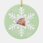 Big Snowflake: Winter Green Ornaments