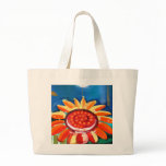 Big sunflower canvas bag