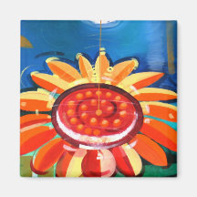 Big Sunflower Refrigerator Magnets