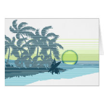 Big Sunset Greeting Cards