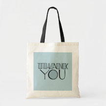 Big Thank You blue Bag
