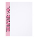 Big Thank You pink Letterhead