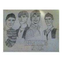 Big time Rush post card