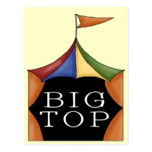 Big Top Circus Tent Postcards