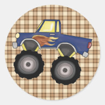 Big Truck Flash 4 Wheeler Fun Stickers Seals
