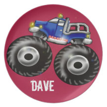 big truck party plate
