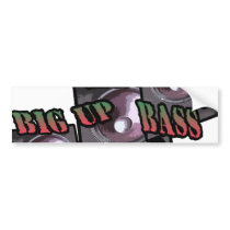 big up bass bumper stickers