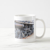 Big Wheels of a Majestic Iron Horse Railroad Train Coffee Mug