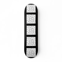 Big white dots on grey background. skate board decks