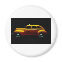 Big Yellow Cab Magnets