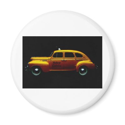 Big Yellow Cab Magnets by SNAPPYDAVE