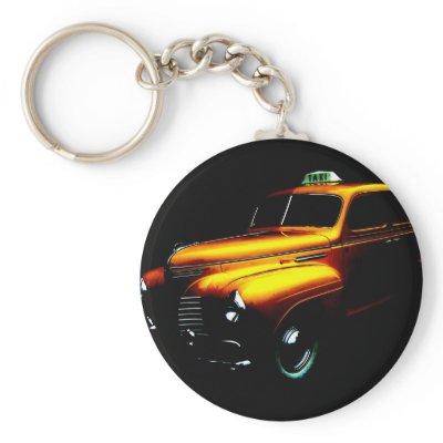 Big Yellow Taxi Keychain by SNAPPYDAVE