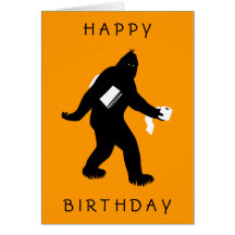 Bigfoot a étonné carte de vœux