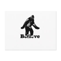 Bigfoot Believe Post Card