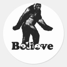 Bigfoot Believe Sticker