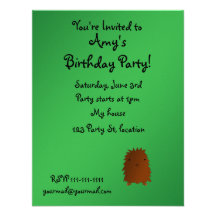 Bigfoot birthday invitation