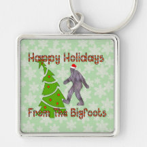 Bigfoot Christmas Key Chains
