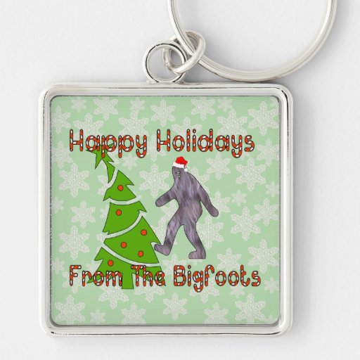 Bigfoot Christmas Key Chains