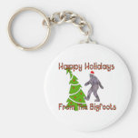 Bigfoot Christmas Keychain