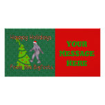 Bigfoot Christmas Photo Card