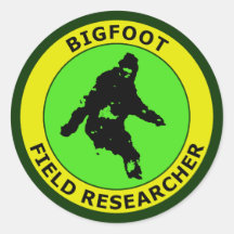 Bigfoot Field Researcher Round Stickers