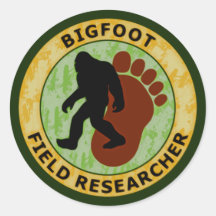 Bigfoot Field Researcher Stickers