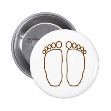 bigfoot foot prints transparent pin