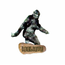 Bigfoot I Believe Cutout Photo Sculpture