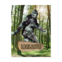 Bigfoot I Believe Postcard