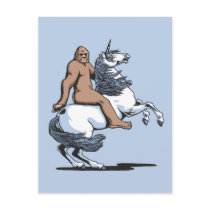 Bigfoot Riding a Unicorn