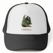 bigfoot t-shirt trucker hat