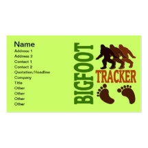 Bigfoot Tracker Business Card Template