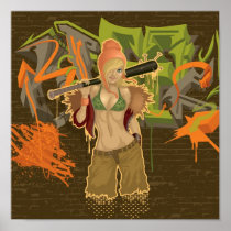 BIGGS Gangsta Girl Poster